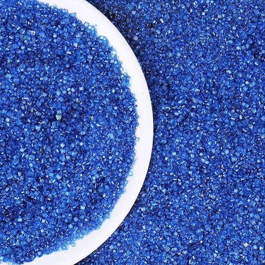 Blue Sprinkles, Blue Sanding Sugar for Cake Decorating, Sanding Crystal Sugar 130g/4.59oz, Cupcake, Cookie and Donuts Toppings, Wedding, Birthday Party Supplies