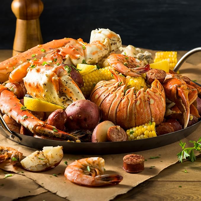 GranAroma Seafood Seasoning, Fish & Shrimp, Blend of Spices, Flavorful (13.9 Ounce)