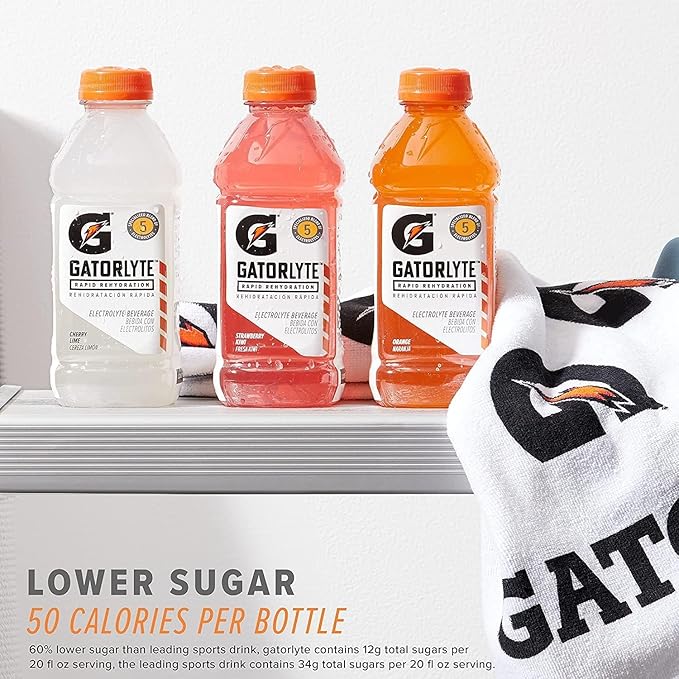 Gatorade Electrolyte Beverage, Glacier Freeze, 20 Fl Oz (Pack of 12)