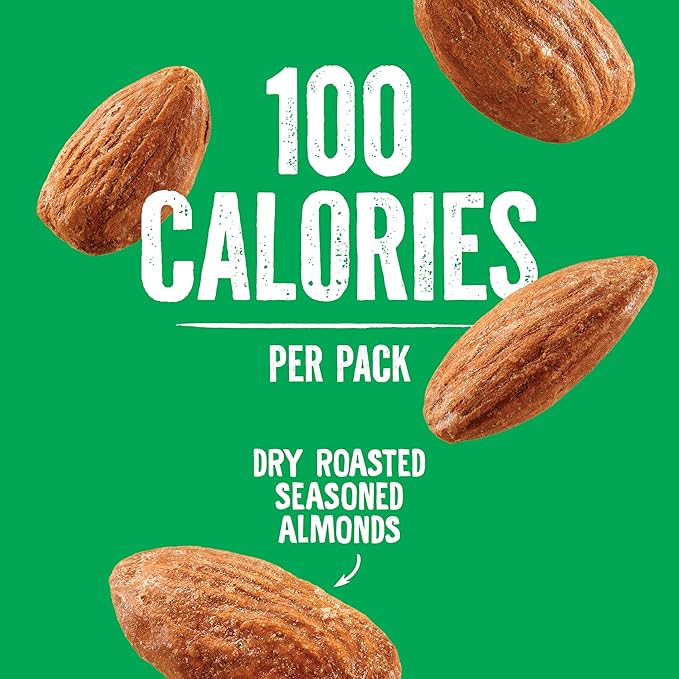 Emerald Nuts Dry Roasted Almonds 7ct (1-Pack) | 100-Calorie Individual Snack Packs | Plant-Based Protein, Kosher Certified, Non-GMO | Contains No Artificial Preservatives, Flavors or Synthetic Colors