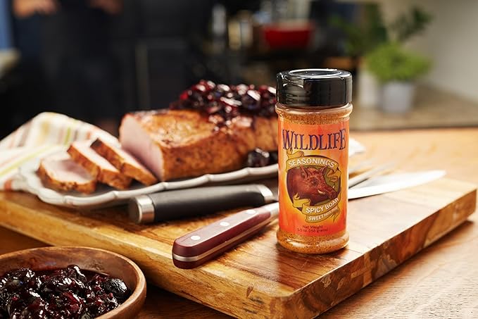 Wildlife Seasonings Spicy Boar Sweet Hot Rub - Bold Spicy Seasoning for Pork, Chicken, and Boar, Perfect for Smoking, Grilling or Fry Recipes with Smoky Paprika and Sweet Heat