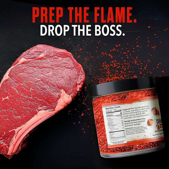 Chimi Boss Blends Palisade Peach BBQ Seasoning, 6oz ??Sweet & Smoky Peach Dry Rub for Grilling, Smoking & BBQ ??Gourmet Small-Batch Spice Blend for Chicken, Pork, Ribs & Vegetables - Made in USA
