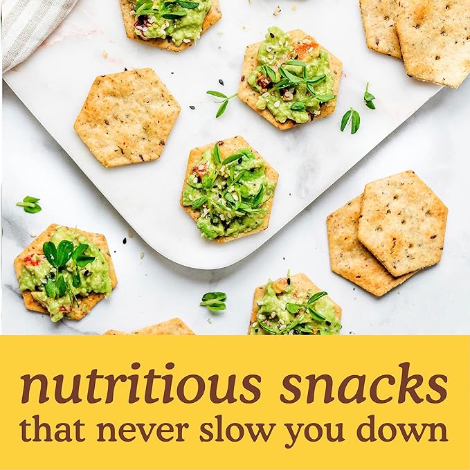 Simple Mills Organic Seed Crackers, Original - Gluten Free, Vegan, Healthy Snacks, Paleo Friendly, 4.25 Ounce (Pack of 3)