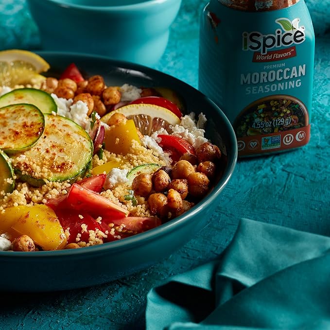iSpice - MOROCCAN SEASONING World Flavor Super Spice Blend | All Natural | Ready to use as is | No preparation is necessary