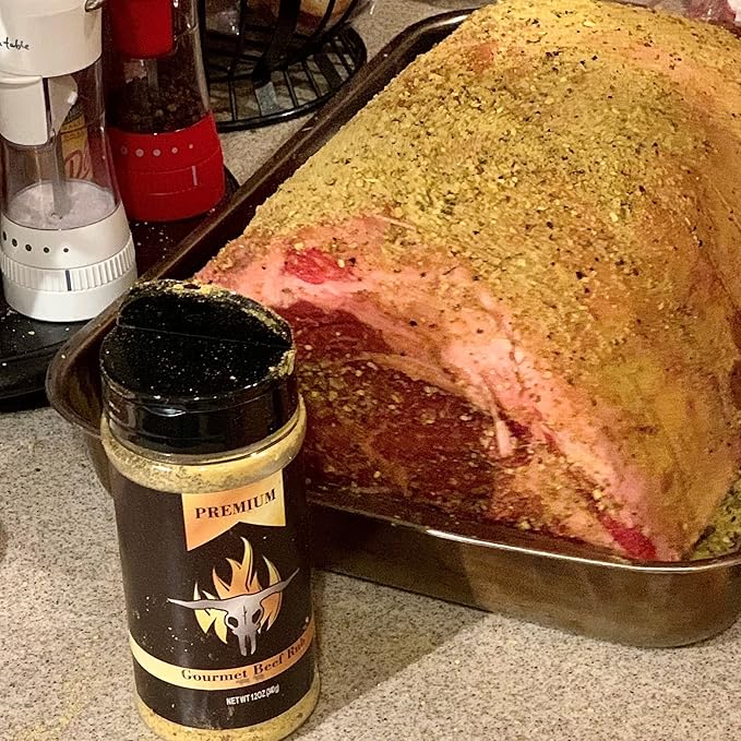 Gourmet Prime Rib Seasoning | Prime Rib Rub for Prime Rib Roasts, Briskets, Steaks, Burgers and Beef | Runnin??Wild Foods, 12 ounces