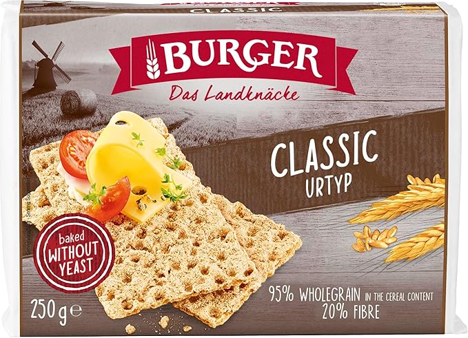 Burger Crispbread, 8.8 oz, No Yeast (pack of 2, Classic)