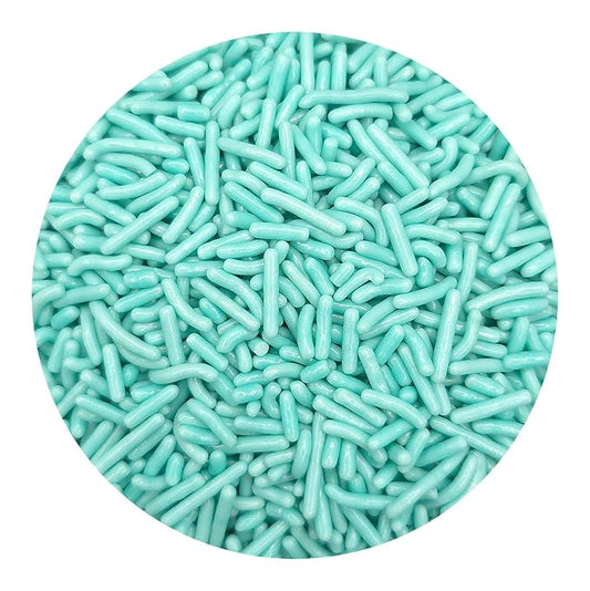 NCS Light Teal Edible Jimmies Sprinkles, 8 ounces