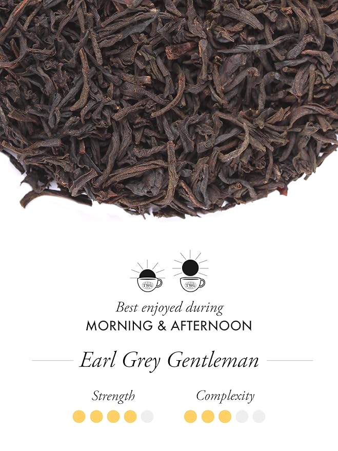 TWG Tea | Earl Grey Gentleman | Black Tea | Bergarmot & Rose | Haute Couture Tin, 100g | Gift Set