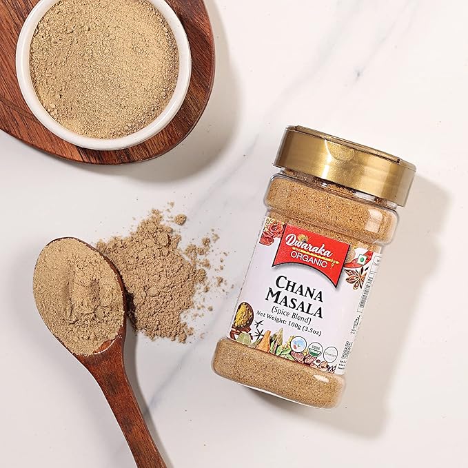 Dwaraka Organic - Chana Masala, 3.5oz, Healthy, Organic, Non GMO, All Natural