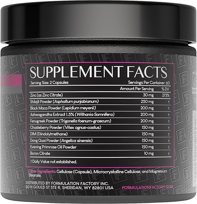She's Obsessed: 10-in-1 Hormone Balance Maximizer with Shilajit, Maca, Ashwagandha, DIM, Dong Quai, Zinc & More for Vitality & Balance ??120 Capsules 2 Months
