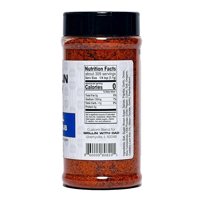 Grillin With Dad All Purpose Rub - Great Tasting All Purpose Seasonings - Best BBQ Rubs for Grilling & Smoking - BBQ Seasoning Rub