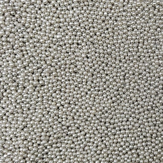 Homankit Silver Nonpareils Sprinkles Edible Cookie Decorations Mini Pearls for Decorating Cake, Baking, Cupcake Toppers, Ice Cream, Donuts 3.88 Ounce