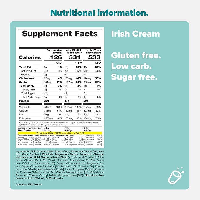 KETO CHOW IRISH CREAM - 1 MEAL PACK