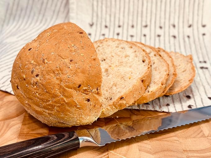 Molibake Onion Bread Mix ??Pack of 4 ??Premium All-Natural Baking Mix for Bread Machine and Oven ??14 oz ??Gourmet Blend with Dried Onion Flakes, Sunflower Seeds, Rye Malt Flour ??Easy-to-Use Bread Maker Mix for Homemade Baking