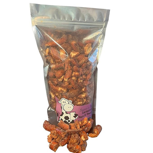 Bessie?셲 Best Lactation Pretzels | Ranch Flavored Pretzels | Milk Boosting Lactation Snacks | Increase Milk Supply | Breastfeeding Cookies Alternative | Breastfeeding Snacks | 1 lb Bag