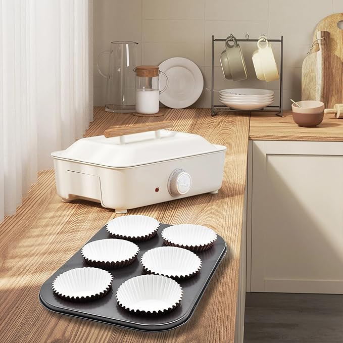 200 Pcs Purple Foil Cupcake Liners Standard Baking Cups Muffin Paper Cases