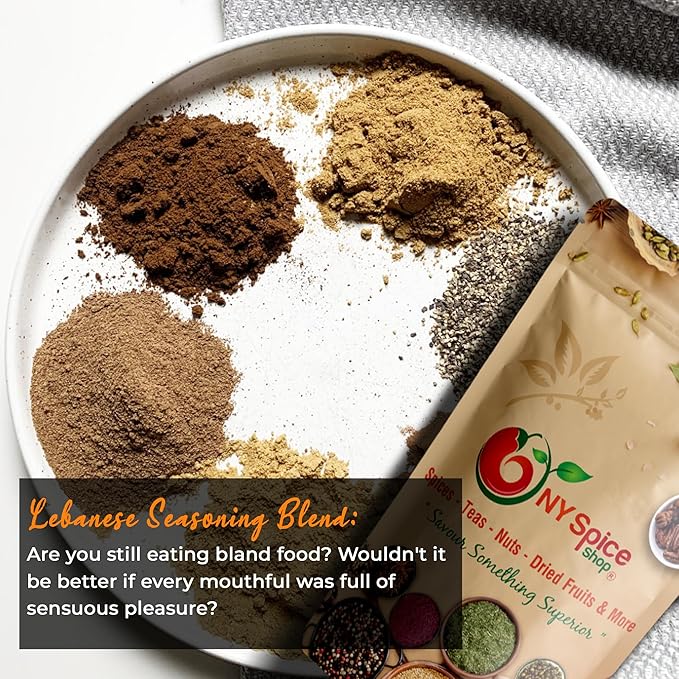 NY Spice Shop Lebanese Seasoning Blend - Natural Lebanese Spices - Zaatar Spice Blend - Cooking Spices & Herb Seasoning - Used In BBQ – 6 Ounce