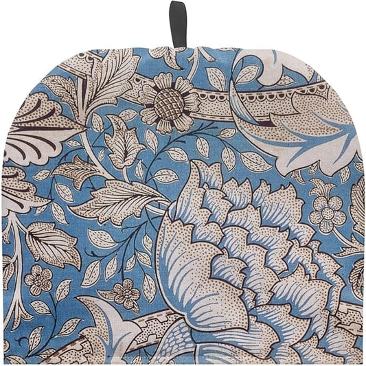 William Morris Pattern Tea Cozy for Teapot Dome Teapot Cover Customized Teapot Covers with Handle Dust Cover Kitchen Kettle Dust Cover Can Hung and Folded Tea Pot Kitchen Decorative 竊뉰lue竊?"<div>