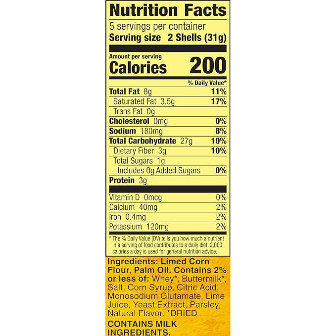 Old El Paso Stand 'N Stuff Taco Shells With a Hint Of Lime, 10-count (Pack of 6)