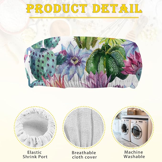 Cactus Flower Cloth Covers for Sourdough Starter Jars, Heat Preservation to Increase Fermentation for Bread Sewn Cloth Cover for Sourdough Starterç«? Packç«?,<div>