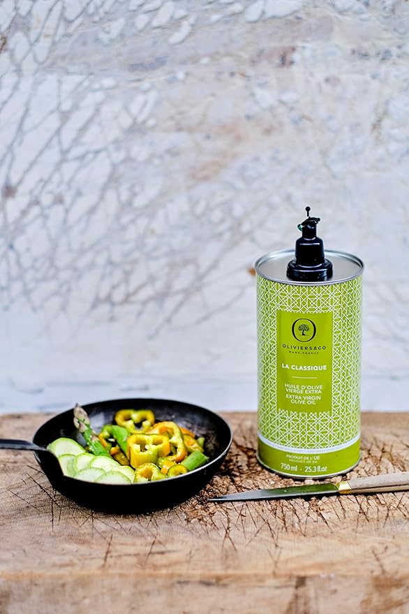 La Classique Extra Virgin Olive Oil by Oliviers&Co ??Cold-Pressed Spanish EVOO | 100% Picual Olives | High in Polyphenols | Balanced, Smooth Flavor | All-Purpose Cooking Oil | 750 ml Tin