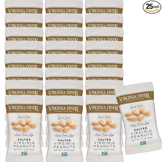 Virginia Diner XL Blister Roasted Gourmet Virginia Peanuts ??All Natural, Heart Healthy