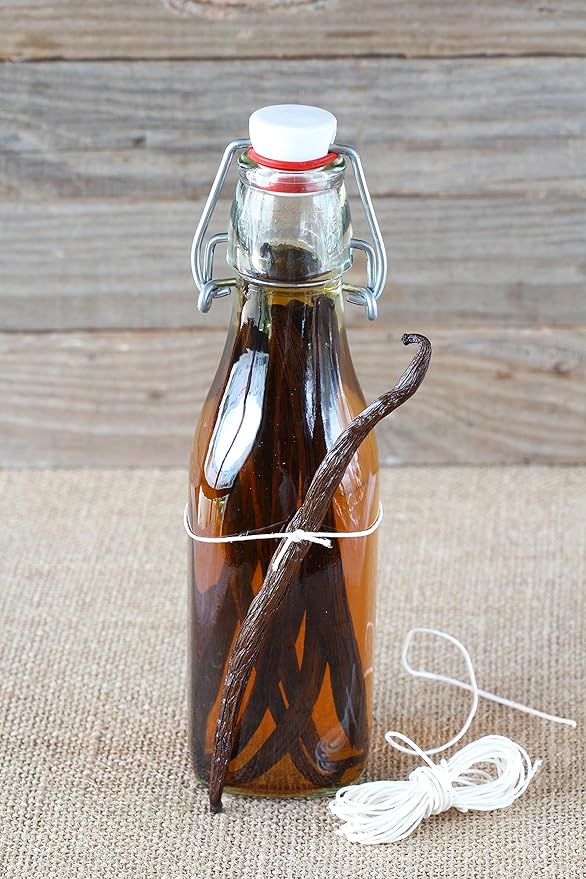 10 Organic Madagascar Vanilla Beans - Whole Extract Grade B Pods for Baking, Homemade Extract, Brewing, Coffee, Cooking