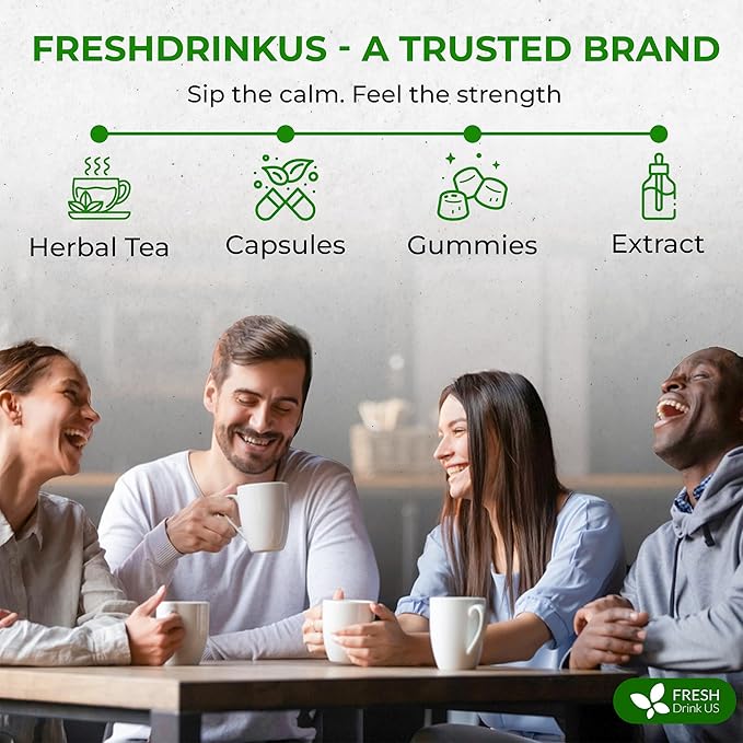 FreshDrinkUS, Super Soursop Herbal Tea ??40 Tea Bags | Soursop, Ginger, Turmeric, Lemongrass, Cinnamon, Black Pepper & Peppermint | Caffeine-Free, Natural Flavor, Plant-Based Blend | Sugar-Free