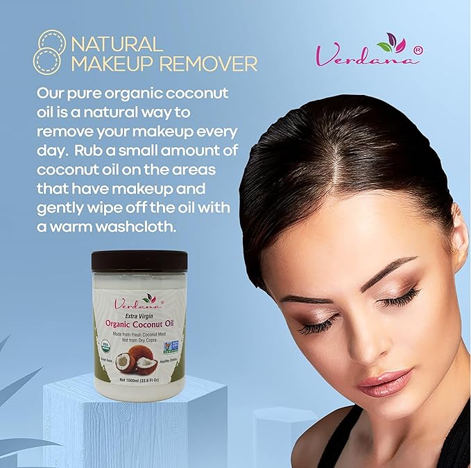 Organic Verdana Extra Virgin Coconut Oil ??USDA Organic, Unrefined Cold Pressed Oil for Baking and Cooking ??32 Oz