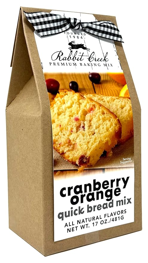 Rabbit Creek Cranberry Orange Quick Bread Mix ??Easy To Make Quick Bread Mix, Made in the USA, Cranberry Orange Bread Mix