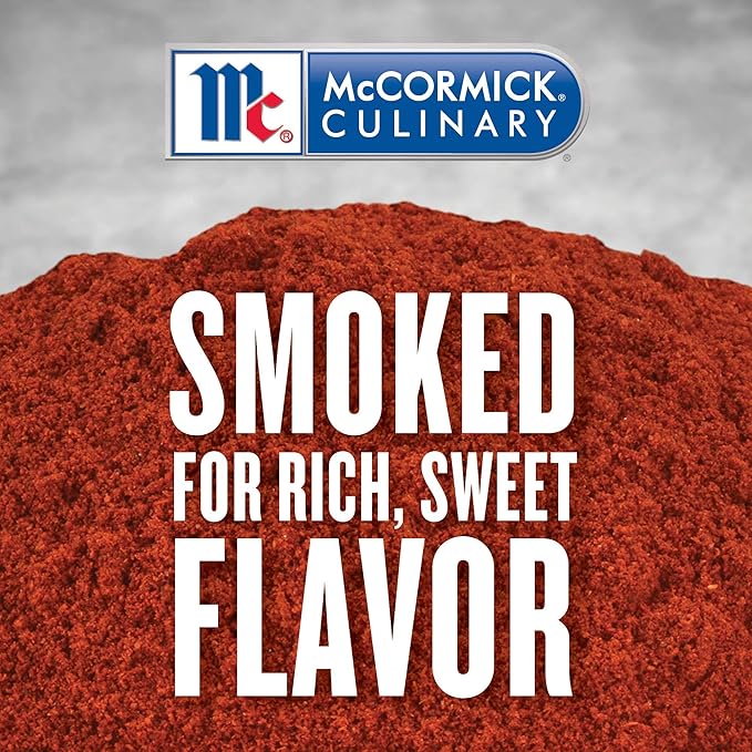 McCormick Culinary Smoked Paprika, 17 oz (Pack of 6) - Six 17 Ounce Containers of Sweet and Smoky Paprika Perfect for Spanish Cuisine, Chicken, Fish, Pork, Potatoes, and More