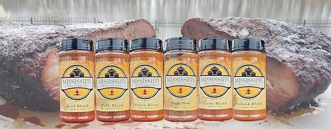 Mississippi Spice Company Premium Rubs and Seasonings, Cajun Blend, All Purpose Spicy Seasoning, 10 oz
