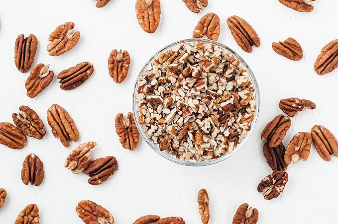 Shelled & Raw Chopped Georgia Pecans (2 Lbs) - Handpicked for Freshness & Quality - Bag of Southern Tastiness - Great for Baking & Cooking - Farm Fresh Nuts Brand