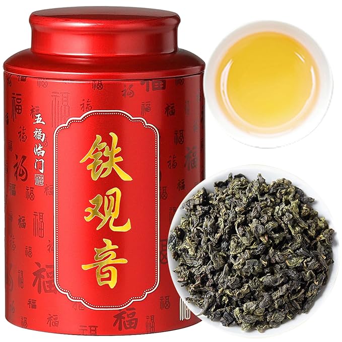 CHADUODUO Tie Guan Yin Oolong Tea Loose Leaf High Mountain Iron Goddess Of Mercy Tea Fujian Anxi Gaoshan Ulong Tea Belong to Pure Hongxin Waiwei Tao Cultivar Orchid Aroma 150g 5.3oz ?¿뚪???若됪ë²?ê³?­†??"<div>