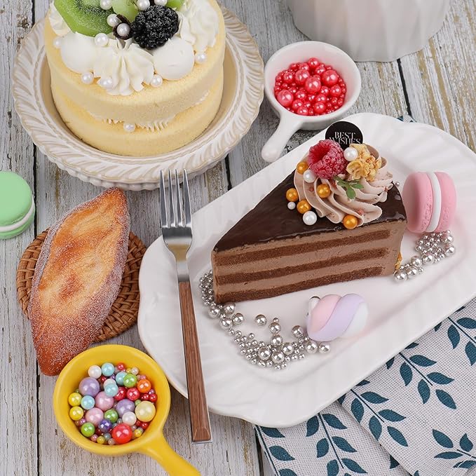 Sprinkles for Cake Decorating, Pink Pearl Sprinkles Mix for Valentine's Cake Cupcake Cookie Baking Ice Cream Toppings