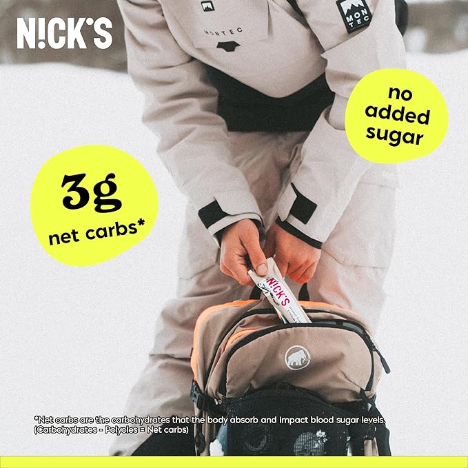 Nick?™s Chocolate Caramel Protein Bars ??12-Count Box | High Protein, Low Calories, Low Carbs, Keto Friendly, No Added Sugar