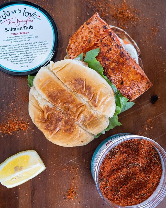 Rub with Love, Ultimate Meat Rubs and Seasonings Gift Set (12 Jars) Grilling and BBQ Spices for Fish, Chicken, Pork, or Steak
