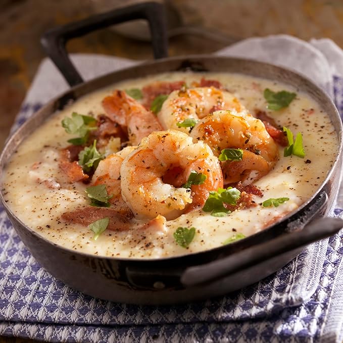 Ragin' Cajun Authentic Shrimp & Grits - 8 oz Box, Gluten-Free, No MSG - Louisiana Creole Meal, Ready in 25 Minutes