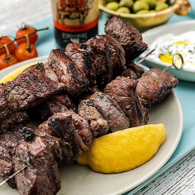 Fire & Smoke Society Black & Tan Steak Seasoning | BBQ Rubs, Steak Rub for Smoking and Grilling Meat | Steaks, Brisket, Burgers Dry BBQ Rubs and Spices | XL 13.6 oz