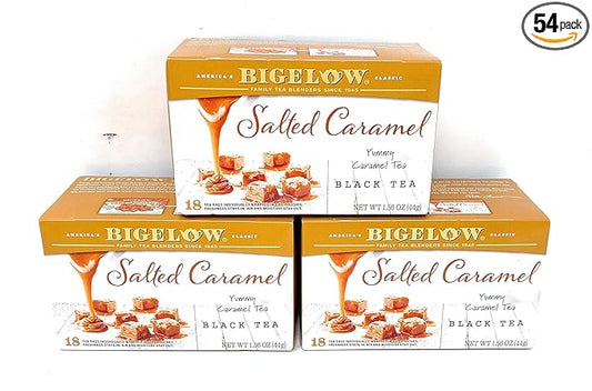 Bigelow Salted Caramel Black Tea 1.56 oz. 18 bags (pack of 3)