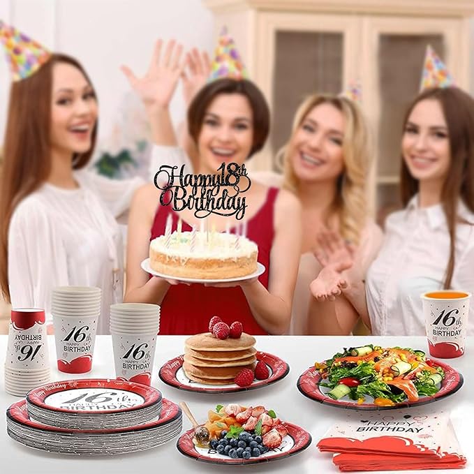 1 Pack Happy 18th Birthday Cake Topper Glitter Number 18 Eighteen Years Old Birthday Cake Pick Decoration for 18th Birthday Celebrating Anniversary Party Supplies Gold