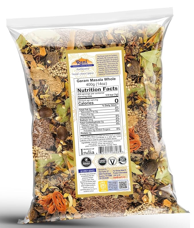 Rani Garam Masala Indian 11 Whole Spices Blend 14oz (400g) ~ All Natural, Salt-Free | Vegan | No Colors | Gluten Friendly | NON-GMO | Indian Origin
