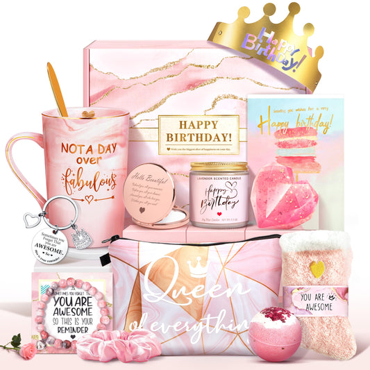 Jumway Not A Day Over Fabulous Mug Gifts Set- Birthday Gifts for Women - Funny Birthday Gift Ideas