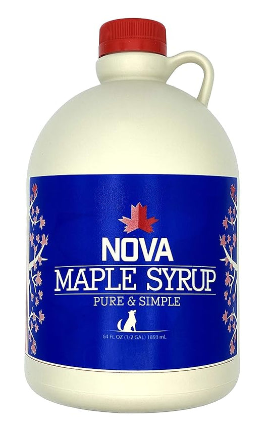 Nova Maple Syrup - Pure Grade-A Maple Syrup (Half Gallon)