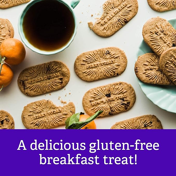 Goodie Girl, Blueberry Breakfast Biscuits | 16 Packs | Gluten Free | Plant Based | Peanut Free | Kosher | Includes 4 Boxes, 16 Packs Total