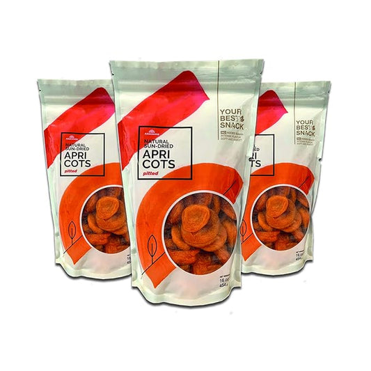 Arashan Apricots – Delicious Dried Apricot Fruit, MOST Delectable Dry Apricot In The World! Grown In The Ferghana Valley In Kyrgyzstan – Apricots Dried | Sundried, Pitted, No Sugar Added (3 LB)