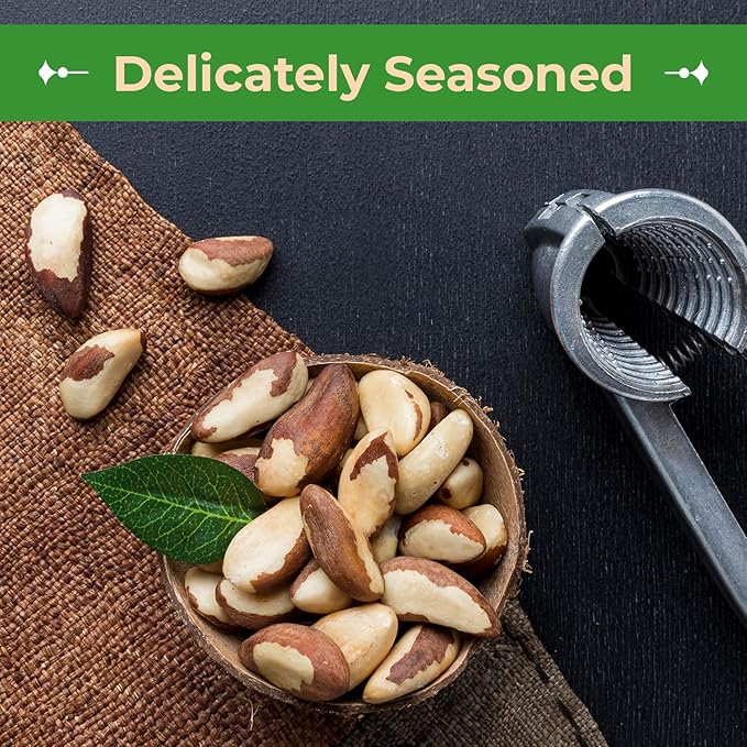 Sincerely Nuts Brazil Nuts Roasted and Salted (3 Lb. Bag) | Delicious Healthy Snack Food | Whole, Kosher, Vegan, Gluten Free | Gourmet Snack | Great Source of Protein, Vitamins & Minerals