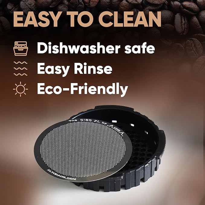 ALTURA The DISC XL Stainless Steel Filter for AeroPress Coffee Makers ??Reusable Metal Filter Replacement for Rich Flavor, Travel, and Eco-Friendly Brewing