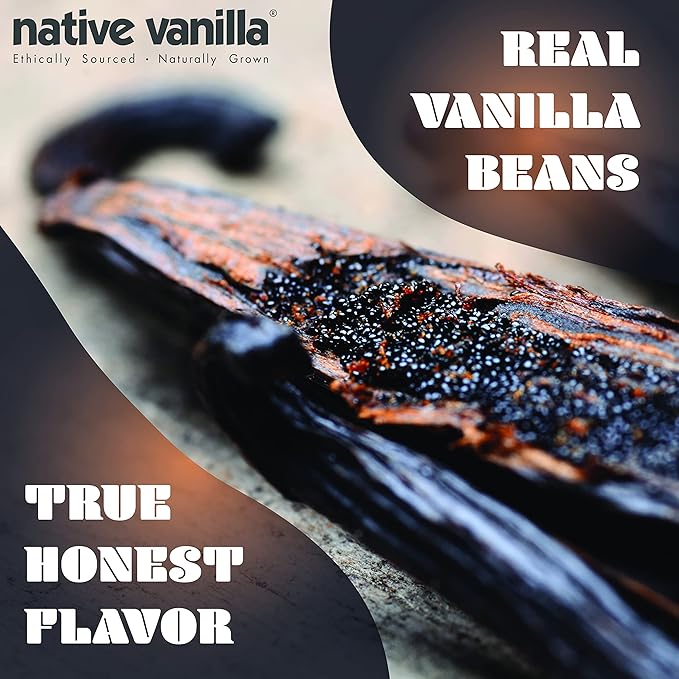 25 Organic Madagascar Vanilla Beans - Gourmet Grade A Premium Vanilla Pods - For Vanilla Extract & Baking - For Cooking, Desserts & More - 100% Vegan & Kosher - Non-GMO & Gluten-Free - Native Vanilla