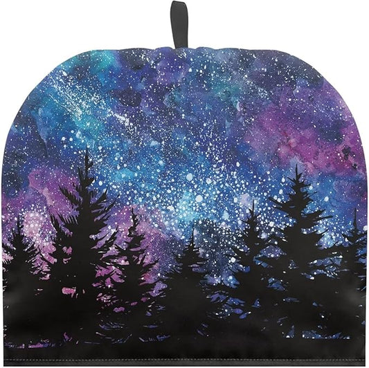 Hudotybom Galaxy Tea Cozy for Teapot Insulated Large Teapot Cover to Keep Warm Tea Kettle Cover Machine Washable Coffee Pot Cloth Covers Kitchen Home Decorations